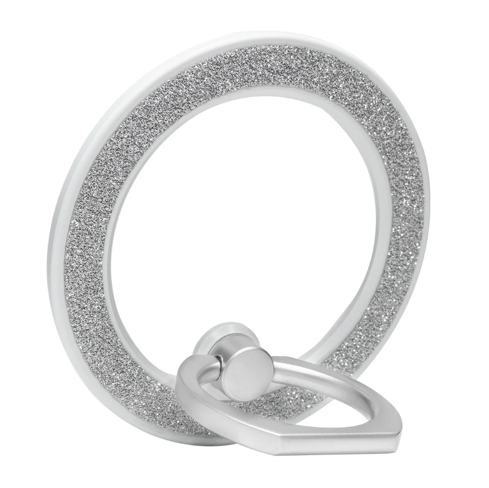MagSafe Phone grip Holder Kickstand Phone Grip Finger Ring Grip White Glitter